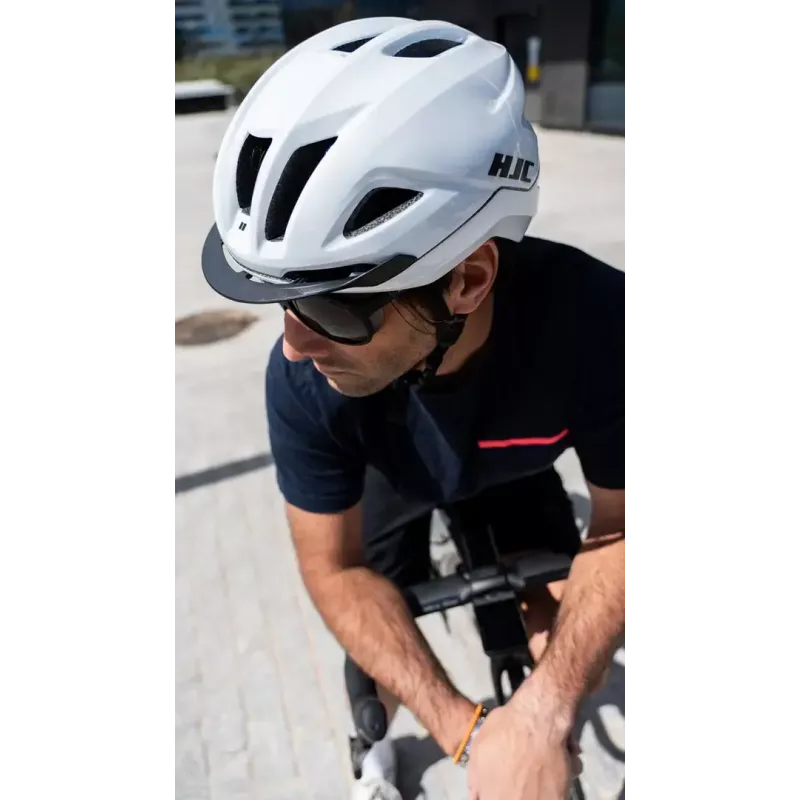 Kask rowerowy HJC CROSSER biały rozmiar S — ochronny kask rowerowy, rozmiar S