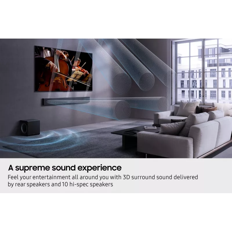 Samsung Q-series QS750F Soundbar 5.1.2ch z subwooferem i tylnymi głośnikami (2025)