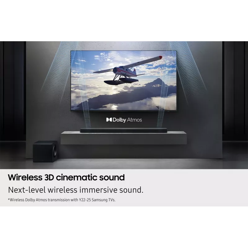 Samsung Q-series QS750F Soundbar 5.1.2ch z subwooferem i tylnymi głośnikami (2025)