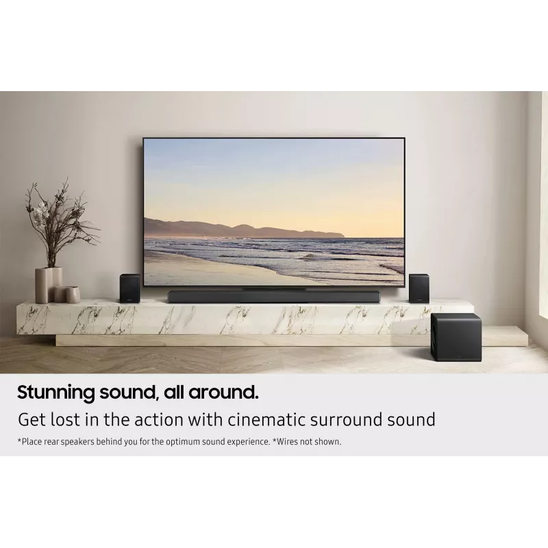 Samsung Q-series QS750F Soundbar 5.1.2ch z subwooferem i tylnymi głośnikami (2025)