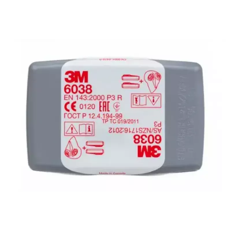 Wkład gazowo-parowy 3M 6038 filtracja P3, 80 szt.
