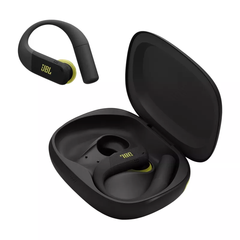 Bezprzewodowa douszna słuchawka sportowa JBL Endurance Peak 4 — Bluetooth, 20–20000 Hz, Czarny/Brązowy