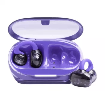 JBL Soundgear Clips Zestaw słuchawkowy True Wireless Stereo (TWS) Zaczep na ucho Połączenia/Muzyka Bluetooth Fioletowy