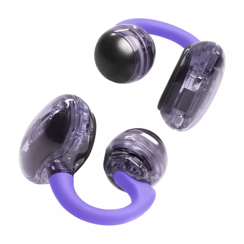 JBL Soundgear Clips Zestaw słuchawkowy True Wireless Stereo (TWS) Zaczep na ucho Połączenia/Muzyka Bluetooth Fioletowy