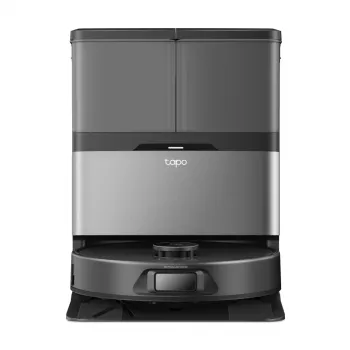 Robot sprzątający TP-Link Tapo RV50 Pro Omni — pojemnik na kurz 0,28 l, bateria 5200 mAh, stacja bazowa ze zbiornikiem na kurz 3 l