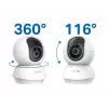 TP-LINK Tapo C250 | Pan/Tilt AI Home Security Wi-Fi Camera | PTZ | 8 MP | 4mm/F1.6 | H.265 | Karta MicroSD do 512 GB