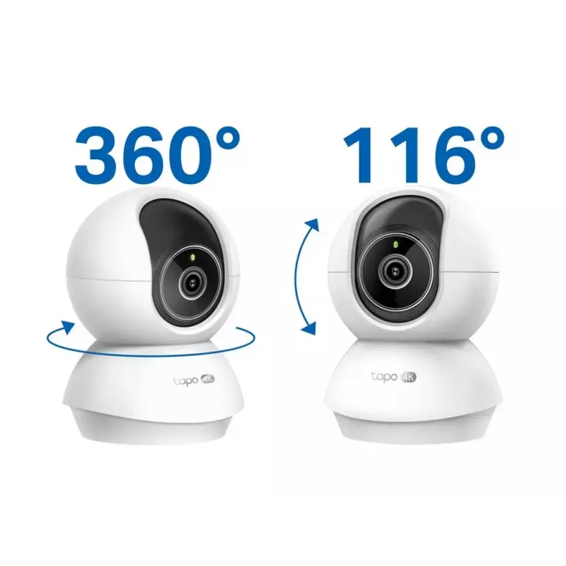 TP-LINK Tapo C250 | Pan/Tilt AI Home Security Wi-Fi Camera | PTZ | 8 MP | 4mm/F1.6 | H.265 | Karta MicroSD do 512 GB