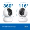 TP-LINK Tapo C250 | Pan/Tilt AI Home Security Wi-Fi Camera | PTZ | 8 MP | 4mm/F1.6 | H.265 | Karta MicroSD do 512 GB