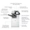 HP Color LaserJet Enterprise Flow MFP M776zs, Laser, Druk kolorowy, 1200 x 1200 DPI, A3, Drukowanie bezpośrednie, Czarny, Biały