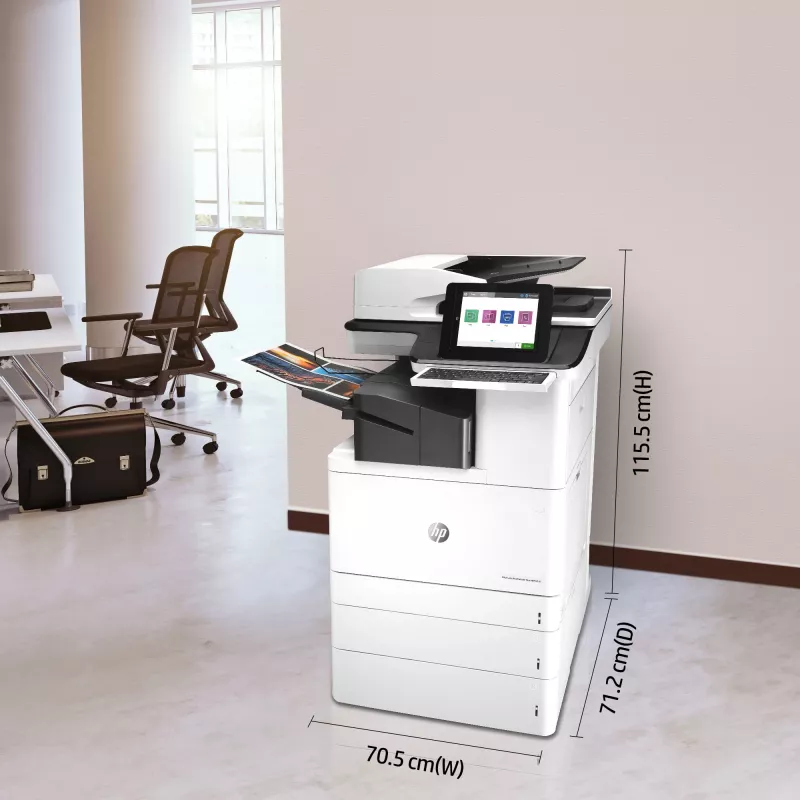 HP Color LaserJet Enterprise Flow MFP M776zs, Laser, Druk kolorowy, 1200 x 1200 DPI, A3, Drukowanie bezpośrednie, Czarny, Biały