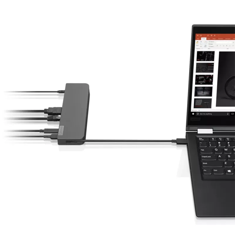 Lenovo USB-C Mini Dock przewodowa USB 3.2 Gen 1 (3.1 Gen 1) Type-C szara