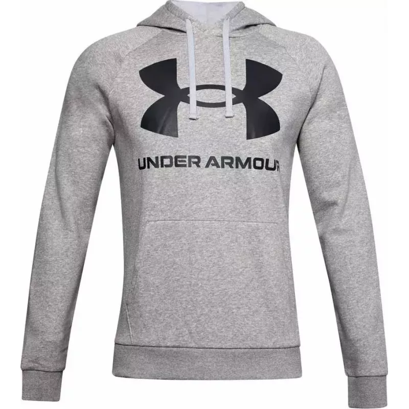 Hoodie Under Armour Rival Fleece Big Logo szary — męski, model 1357093 011