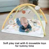 Fisher-Price Sensimals Simply Senses Mata edukacyjna dla noworodka z 6 zabawkami sensorycznymi