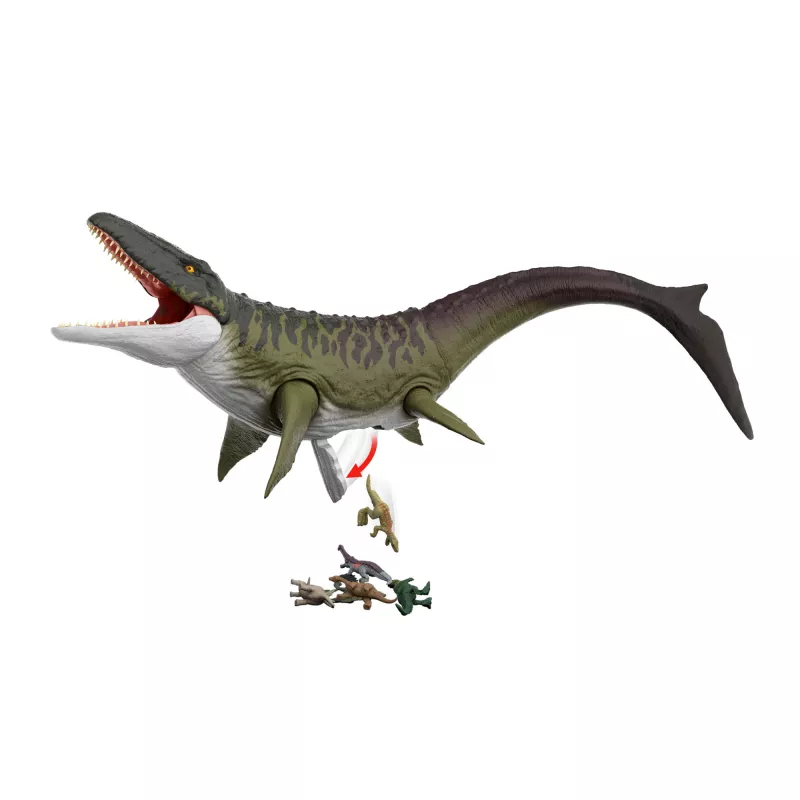 Jurassic World Rebirth Super Colossal Mosasaurus, figurka akcji, dinozaur, zabawka