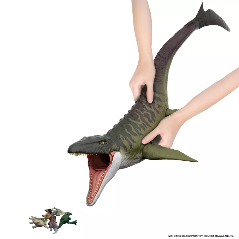 Jurassic World Rebirth Super Colossal Mosasaurus, figurka akcji, dinozaur, zabawka