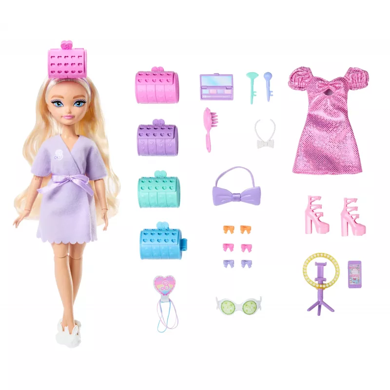 Lalka modowa Barbie Dream Besties Malibu z niespodziankowymi akcesoriami i ponad 15 stylizacjami