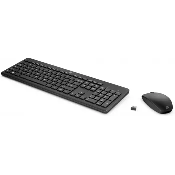 HP 235 Wireless mysz and klawiatura Combo, bezprzewodowy, RF bezprzewodowy, mechaniczny, QWERTY, czarny, mysz w zestawie