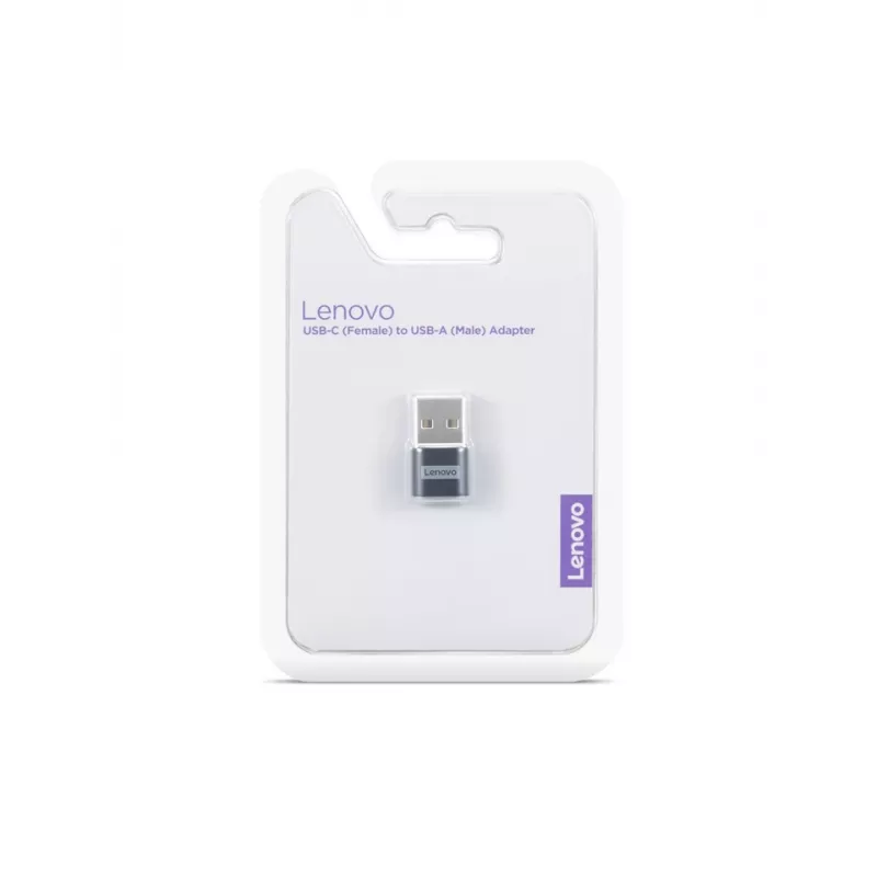 Lenovo 4X91C99226 adapter zmiany płci złącza USB-C USB-A Czarny
