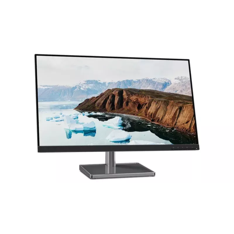27-calowy monitor LED Lenovo L27M-30, 1920×1080 Full HD, IPS, 6 ms, 250 cd/m², hub USB 3.2, głośniki, VESA, srebrny/czarny