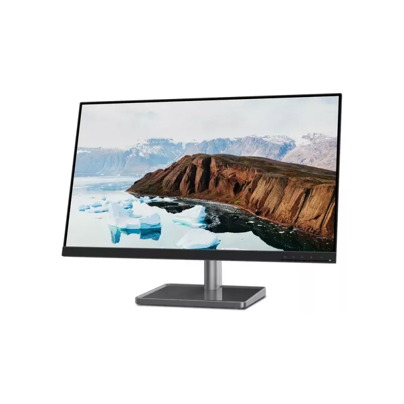 27-calowy monitor LED Lenovo L27M-30, 1920×1080 Full HD, IPS, 6 ms, 250 cd/m², hub USB 3.2, głośniki, VESA, srebrny/czarny