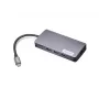Stacja dokująca Lenovo GX91M73946 USB-C przewodowa, 100 W, HDMI, VGA, 3x USB-A, czytnik SD, Gigabit Ethernet, 4K@30Hz, szary
