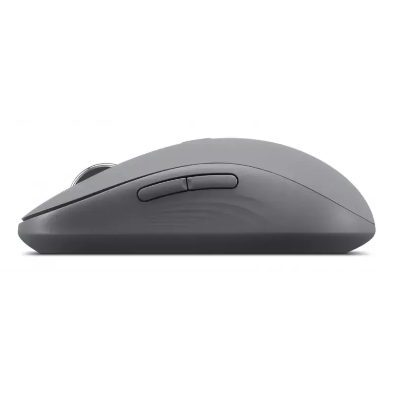 Bezprzewodowa symetryczna mysz Lenovo Yoga Office Bluetooth 5.3 Optyczna 4000 DPI, 8 przycisków, szara, bateria AA