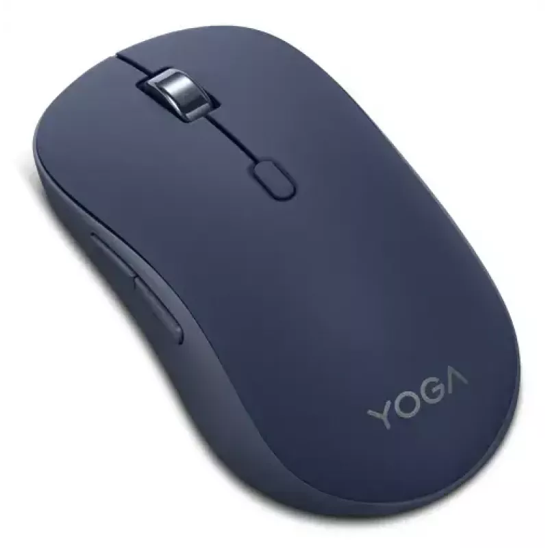 Bezprzewodowa symetryczna optyczna mysz Bluetooth Lenovo Yoga — 4000 DPI, 8 przycisków, niebieska