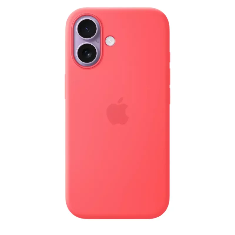 Silikonowe etui z MagSafe do Apple iPhone 17 — Bright Guava, pasuje do ekranu 6,3 cala (16 cm)