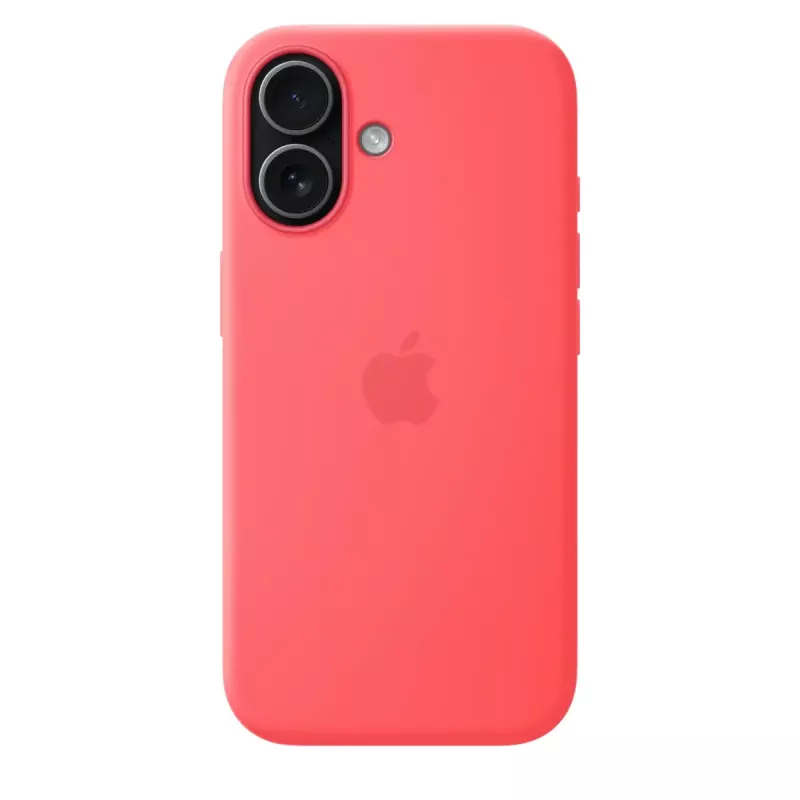 Silikonowe etui z MagSafe do Apple iPhone 17 — Bright Guava, pasuje do ekranu 6,3 cala (16 cm)
