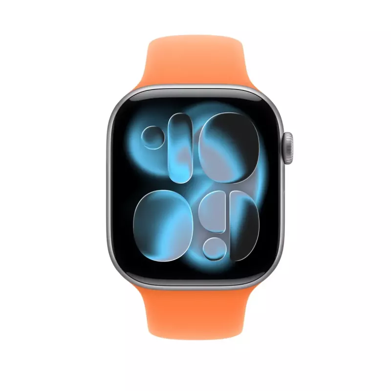 Pasek sportowy do Apple Watch 46 mm — Clementine (pomarańczowy), rozmiar S/M, nadgarstek 140–190 mm