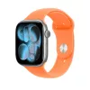 Pasek sportowy do Apple Watch 46 mm — Clementine (pomarańczowy), rozmiar S/M, nadgarstek 140–190 mm