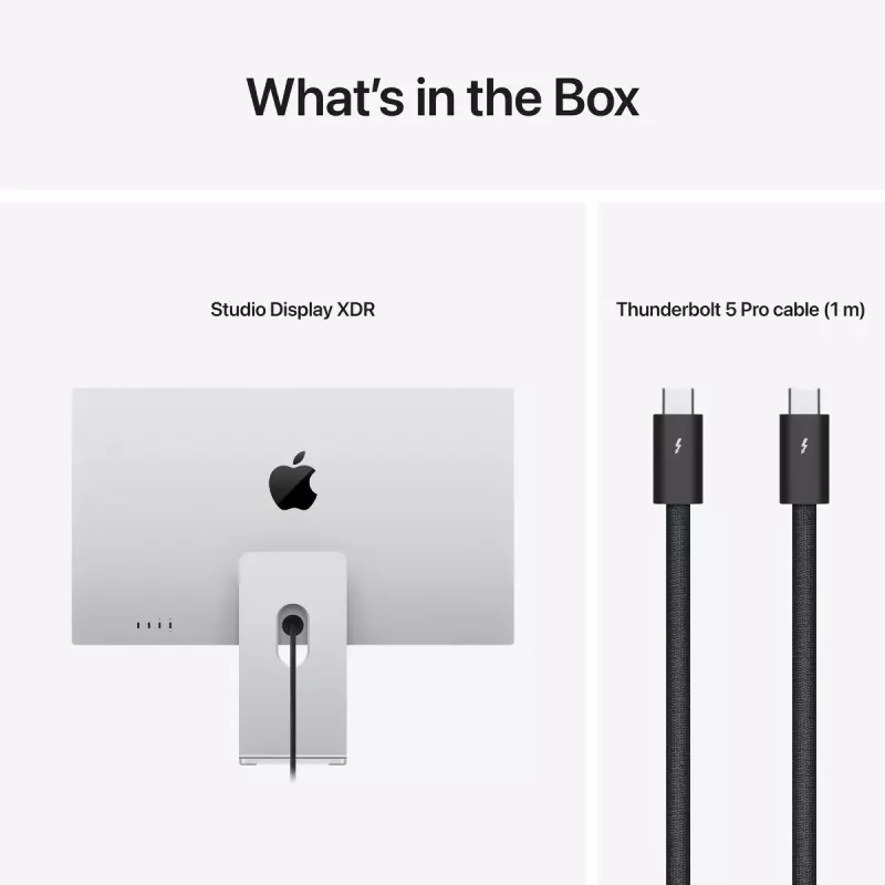 Monitor Apple Studio Display XDR — 27 cali 5K (5120×2880), LED, szkło nano-teksturowe, podstawa z regulacją pochylenia i wysokości, srebrny