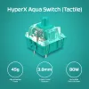 HyperX Alloy Origins Core PBT HX Aqua - mechaniczna klawiatura gamingowa