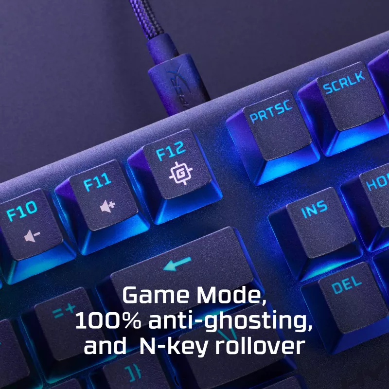 HyperX Alloy Origins Core PBT HX Aqua - mechaniczna klawiatura gamingowa