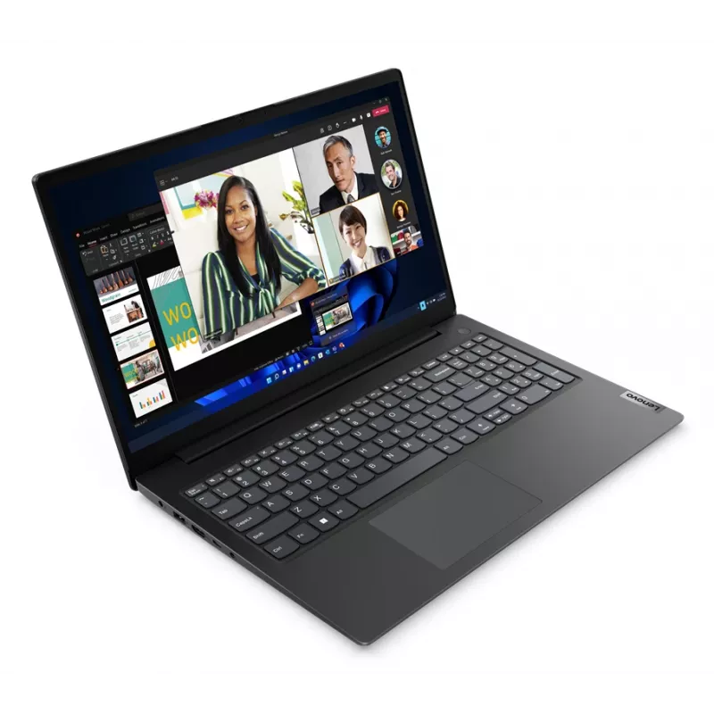 Lenovo V15 G4 AMN AMD Ryzen™ 3 7320U Laptop 39,6 cm (15,6 cala) Full HD 8 GB LPDDR5-SDRAM 256 GB SSD Wi-Fi 5 (802.11ac) Windows 11 Home French Czarny