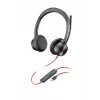 HP Poly Poly Czarnywire 8225 Zestaw słuchawkowy USB-C z certyfikatem Microsoft Teams