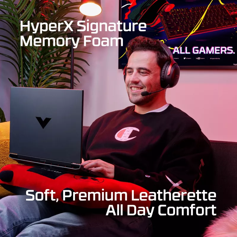HyperX Cloud III Wireless - Zestaw słuchawkowy gamingowy, Czarny, Chiny, Wokółuszne, Zamknięte, Aktywne, 155 mm