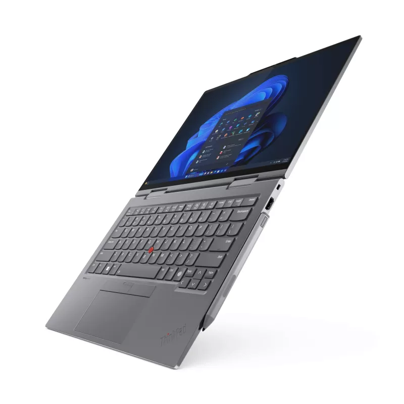 Lenovo ThinkPad X1 2-in-1 Gen 9 Intel Core Ultra 7 155U Hybrid (2-in-1) 35,6 cm (14 cali) Dotykowy WUXGA 16 GB LPDDR5x-SDRAM 512 GB SSD Wi-Fi 6E (802.11ax) Windows 11 Pro Niemiecki Szary