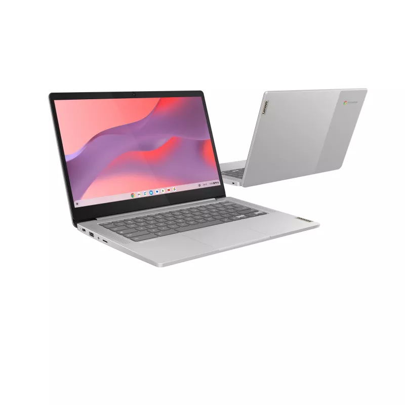 Lenovo IdeaPad cienki 3 Chrome 14M868 MediaTek Kompanio 520 Chromebook 35,6 cm (14 cali) Full HD 4 GB LPDDR4x-SDRAM 128 GB eMMC Wi-Fi 6 (802.11ax) ChromeOS German szary