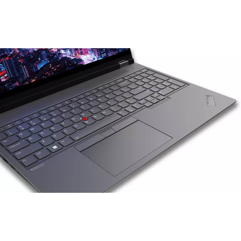 Lenovo ThinkPad P16 Gen 2 Intel® Core™ i7 i7-14700HX Mobilna stacja robocza 40,6 cm (16 cali) WUXGA 32 GB DDR5-SDRAM 1 TB SSD Intel Arc Pro A30M Wi-Fi 6E (802.11ax) Windows 11 Pro Niemiecki Czarny