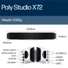 HP Poly Studio X72 All-In-One Video Bar z zestawem kontrolera TC10