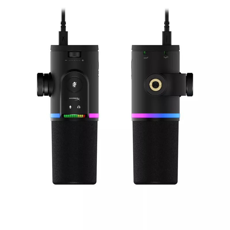 HyperX FlipCast – dynamiczny mikrofon USB/XLR (czarny), mikrofon dynamiczny, -10 dB, 20–20000 Hz, 0,05%, 1 Ω, 192 kHz