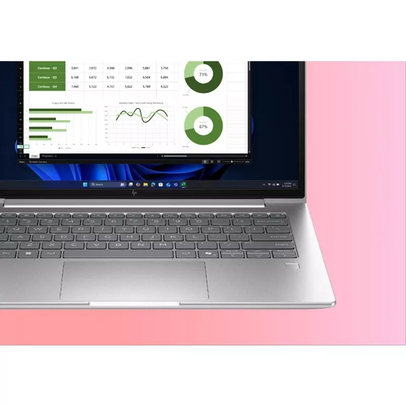 HP EliteBook 6 G1i Intel Core Ultra 7 255U Laptop 35.6 cm (14 cali) WUXGA 16 GB DDR5-SDRAM Wi-Fi 7 (802.11be) Windows 11 Pro AI PC srebrny