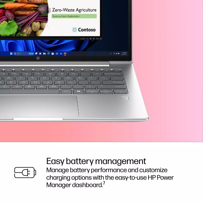 HP ProBook 4 G1iR Intel Core 5 120U Laptop 35,6 cm (14 cali) WUXGA 16 GB DDR5-SDRAM Wi-Fi 6E (802.11ax) Windows 11 Pro Srebrny