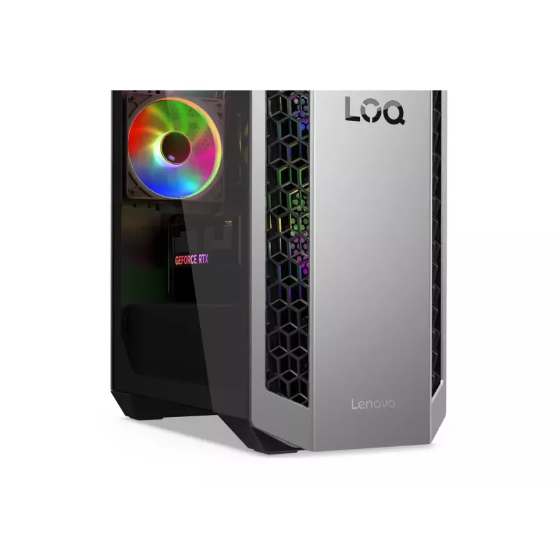 Wieża desktop Lenovo LOQ 26ADR10 — AMD Ryzen 7 8745HX, 32 GB DDR5 (2×16 GB), 1 TB, NVIDIA GeForce RTX 5060 Ti, Windows 11 Home