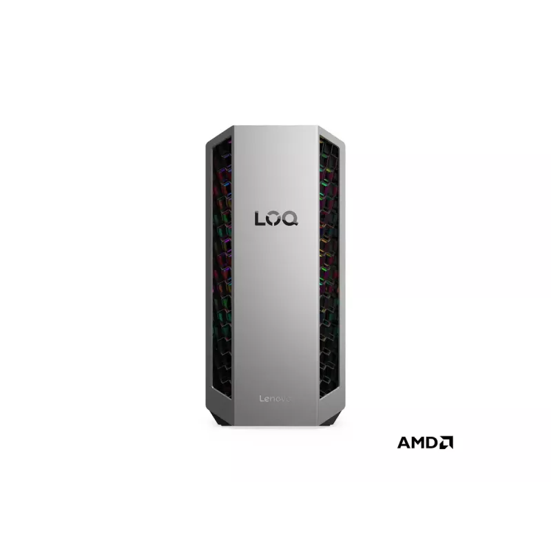 Wieża desktop Lenovo LOQ 26ADR10 — AMD Ryzen 7 8745HX, 32 GB DDR5 (2×16 GB), 1 TB, NVIDIA GeForce RTX 5060 Ti, Windows 11 Home