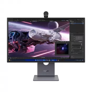 Monitor Lenovo Yoga Pro 27UD-10 — 26,5-calowy QD-OLED 4K (3840×2160), 0,03 ms, hub USB-C, VESA, głośniki, regulacja wysokości, czarny