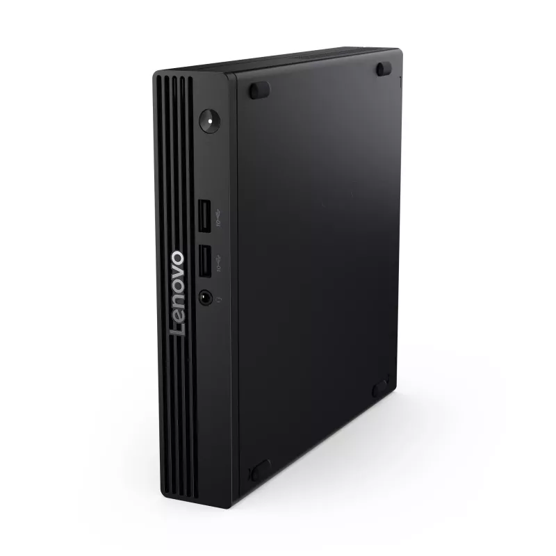 Mini PC Lenovo V100q 13GG Tiny Intel N100, 8 GB RAM DDR5, 256 GB SSD, Wi‑Fi 6, niemiecka klawiatura, czarny