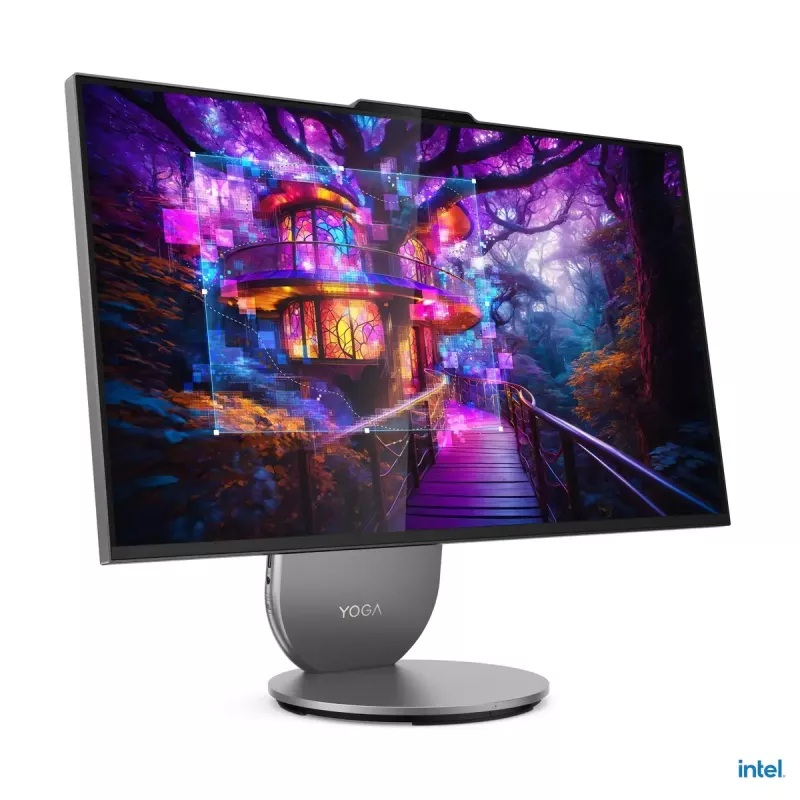 Komputer All-in-One Lenovo Yoga AIO 9 27IAH10 — 27 cali QHD, Intel Core Ultra 7 255H, 16 GB LPDDR5x, 1 TB SSD, Intel Arc 140T, Windows 11 Home
