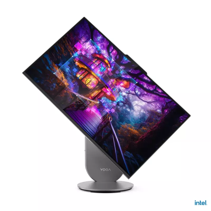 Komputer All-in-One Lenovo Yoga AIO 9 27IAH10 — 27 cali QHD, Intel Core Ultra 7 255H, 16 GB LPDDR5x, 1 TB SSD, Intel Arc 140T, Windows 11 Home